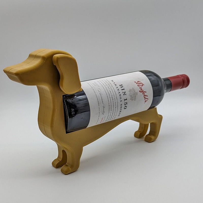 Dachshund Wine Bottle Holder Wine Cabinet Dachshund Personality Wine Rack Home Creative Dachshund Dog Red Wine Display Rack Kitchen Gadgets