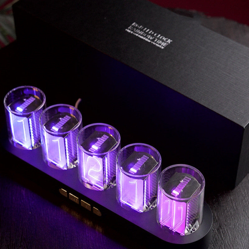 TubeGlow – Orologio RGB Futuristico