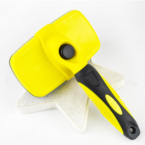 Automatic Pet Hair-pushing Comb Push-type Telescopic Needle Comb For Dogs