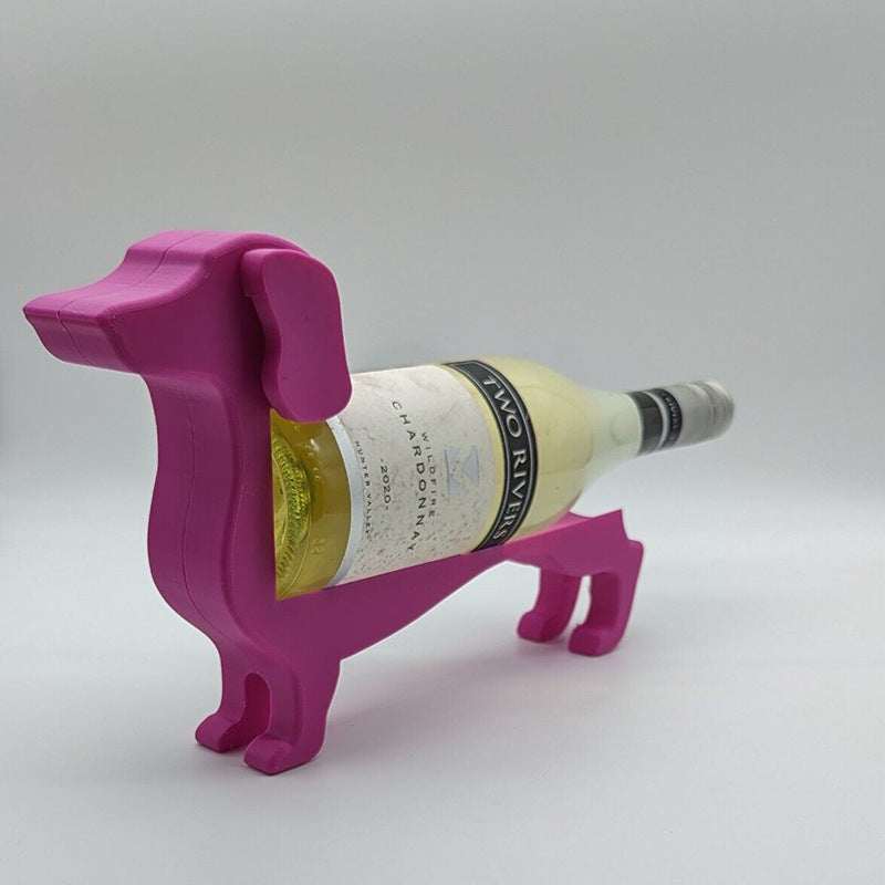 Dachshund Wine Bottle Holder Wine Cabinet Dachshund Personality Wine Rack Home Creative Dachshund Dog Red Wine Display Rack Kitchen Gadgets