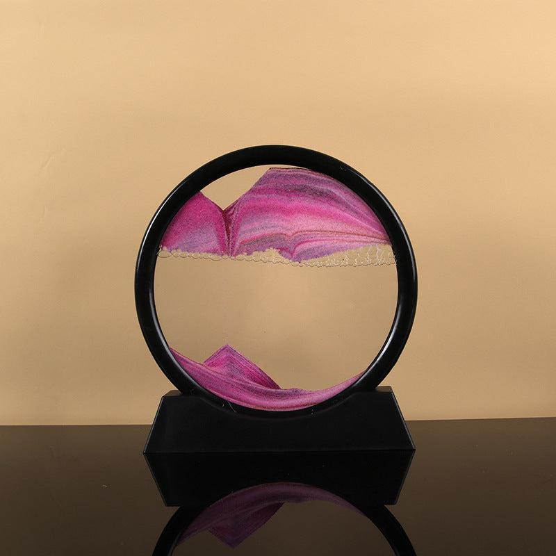 Quicksand Painting Hourglass Decoration Home Gift Present Office Decompression