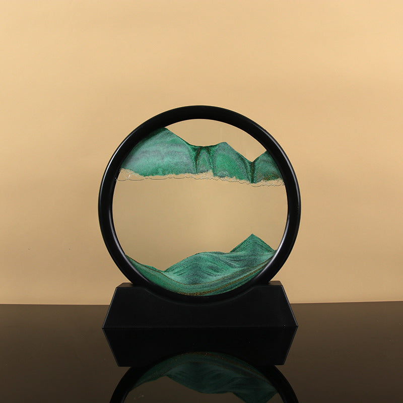 Quicksand Painting Hourglass Decoration Home Gift Present Office Decompression