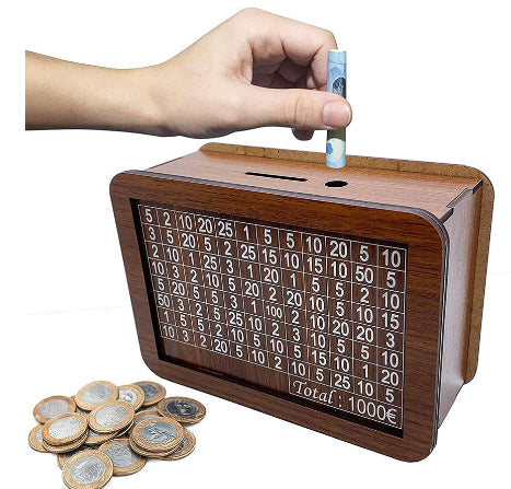 Home Quality Counter Wooden Piggy Bank