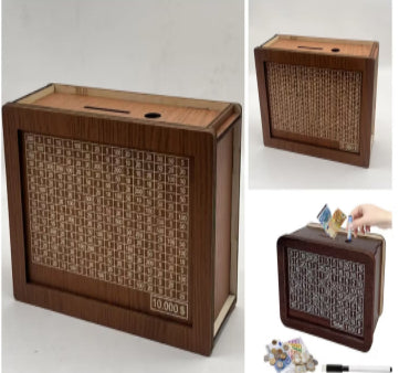 Home Quality Counter Wooden Piggy Bank