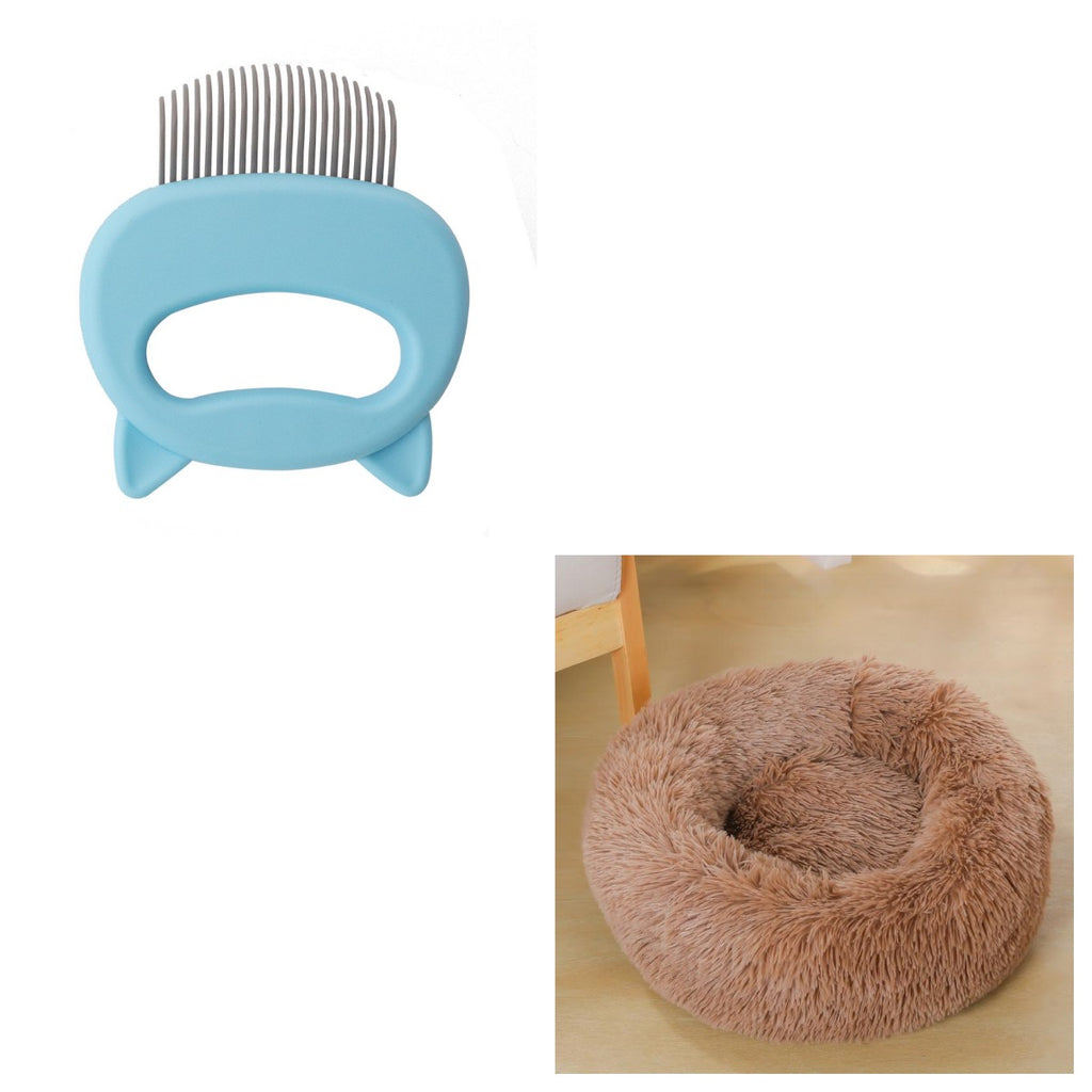 Warm Semi-enclosed Cat Bed Deep Sleep Nest