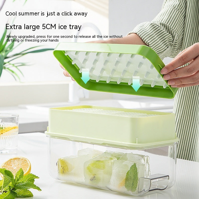 Press Large Ice Cube 5cm Square Ice Tray Food Grade Ice Making Mold