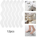 S-type Bathroom Anti-slip Sticker Transparent PEVA Bathtub Stair Antislip Strip