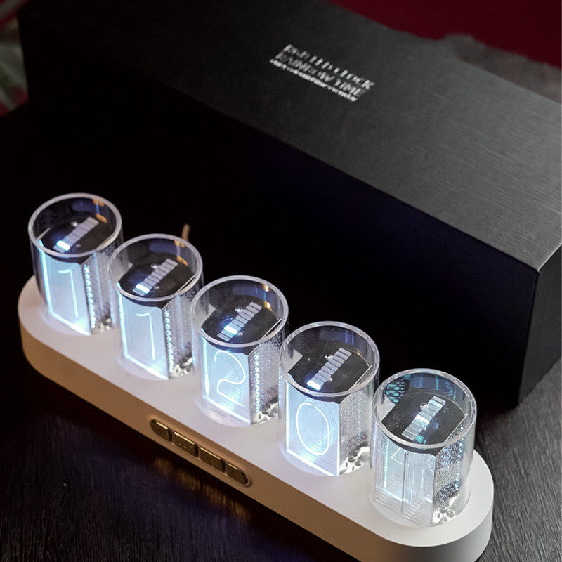 TubeGlow – Orologio RGB Futuristico