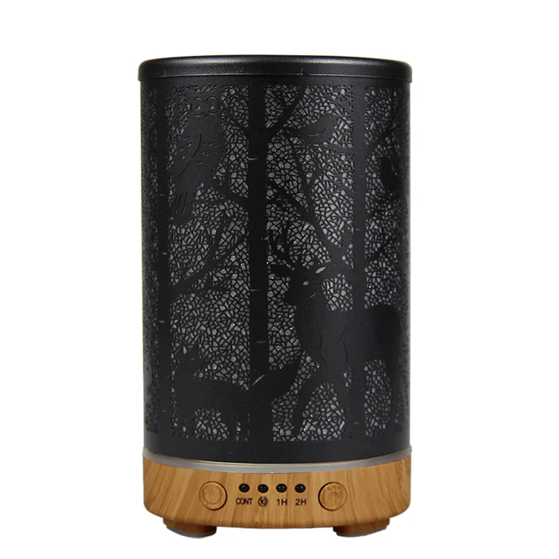 Air Aroma Humidifier Diffuser Essential Oils Humidifiers Hollow Deer Fragrance Diffuser Home Humidifier with LED Night Lights