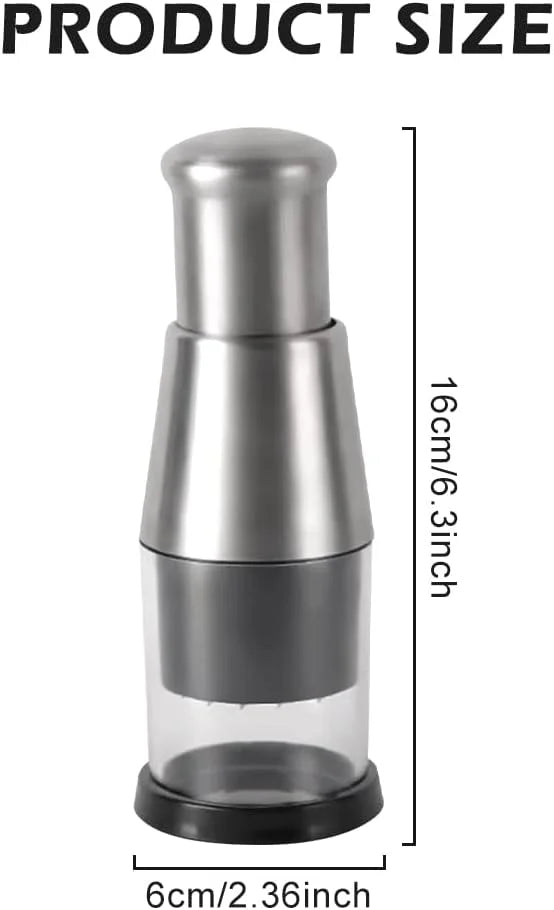 Manual Pressed Chopper Hand Food Chopper Mini Dicer Multi-Functional Garlic Press for Mincing Garlic Onion