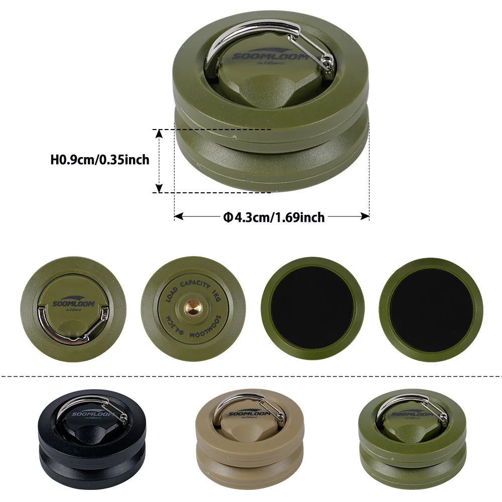 Soomloom Strong Magnetic Camping Hooks Portable Multipurpose Tent Hook Outdoor Tent Canopy Hanging Buckle Snap Clip Outdoor Tool