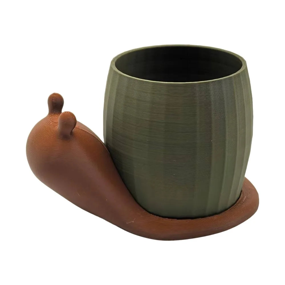 Creative Unique Snail-shaped Flower Pot Cute Corrosion Resistant Eco-Friendly Planter Plastic Green Onion Pots Balcony