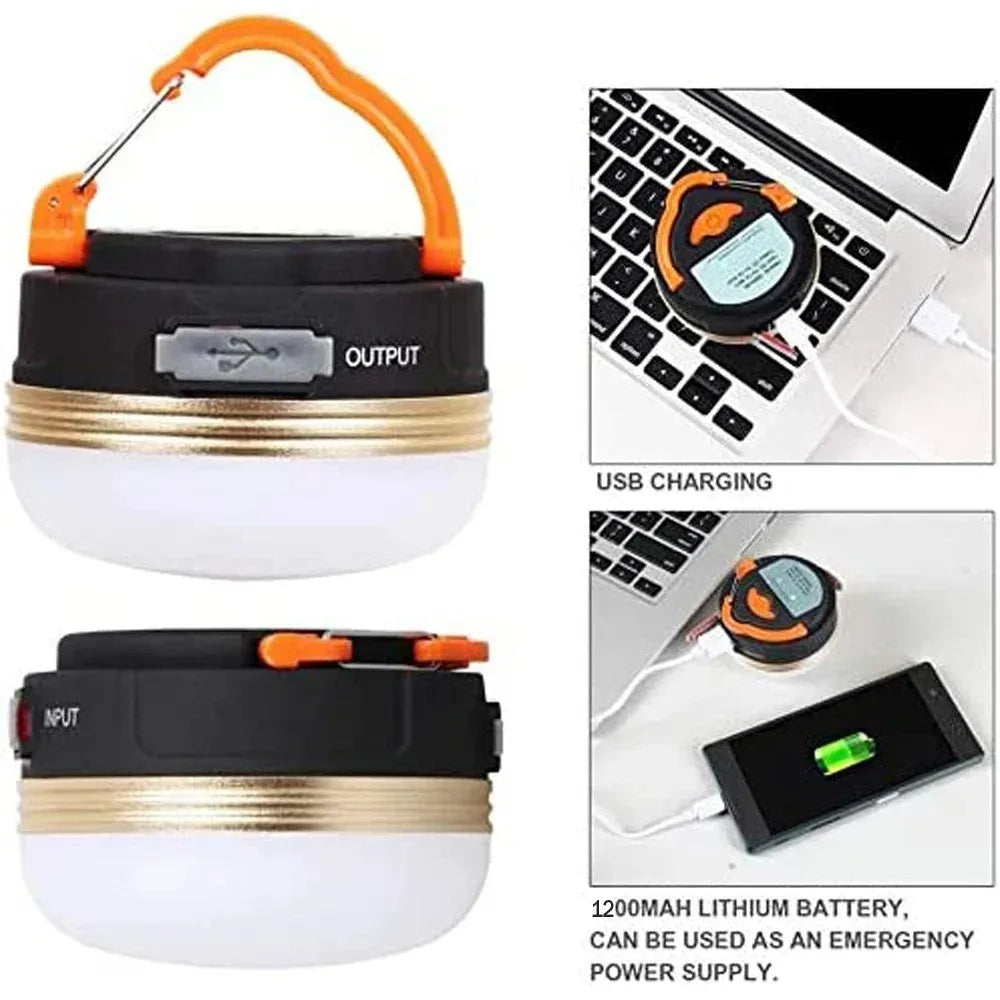 LED Lantern Portable Camping Light 3 Lighting Modes Camplights Hanging Outdoor Tent Home Emergency Lamp with Magnet