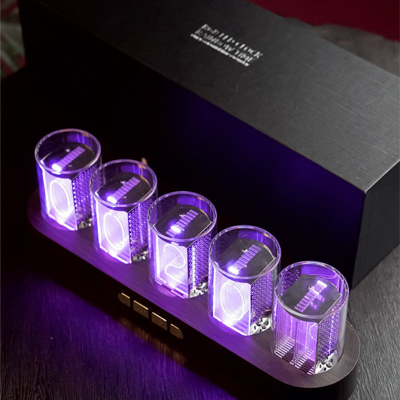 TubeGlow – Orologio RGB Futuristico