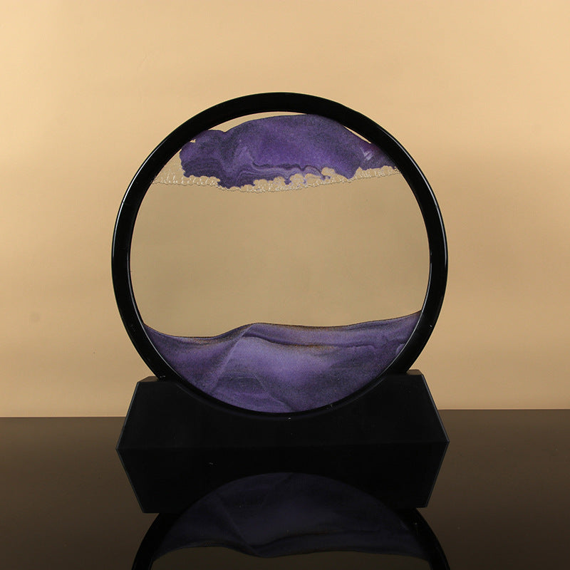 Quicksand Painting Hourglass Decoration Home Gift Present Office Decompression