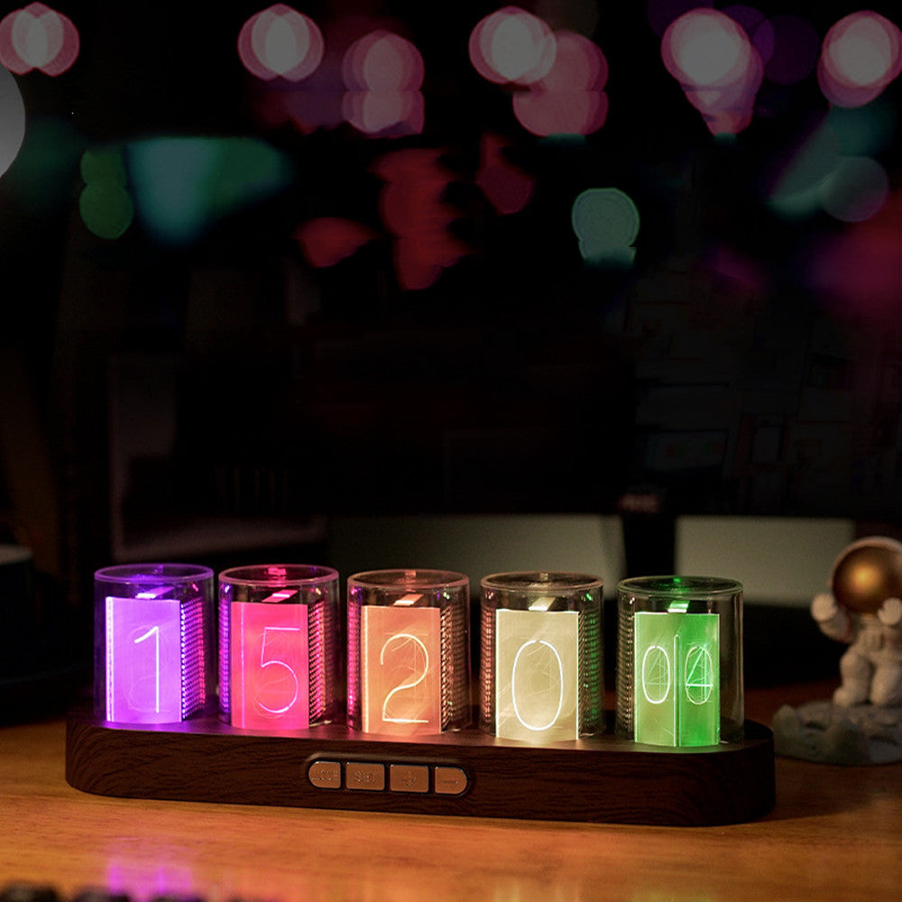 TubeGlow – Orologio RGB Futuristico
