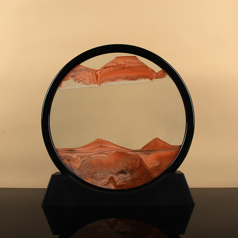 Quicksand Painting Hourglass Decoration Home Gift Present Office Decompression
