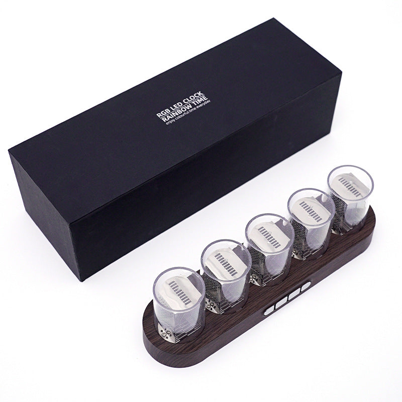 TubeGlow – Orologio RGB Futuristico