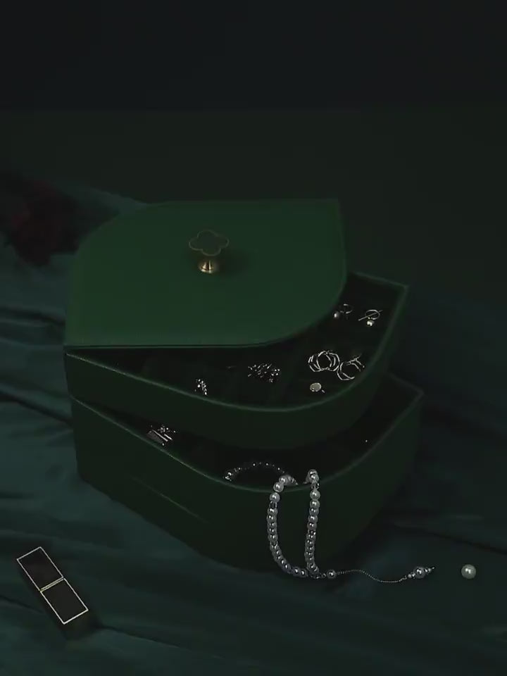 Multi-Layer Dustproof Desktop Jewelry Storage Box